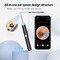 Smart Visual Ear Cleaner with Camera, Wireless Otoscope Earwax Removal Tool, 130mAh Rechargeable, 138×13mm, ABS Material, 5.43in×0.51in, WiFi Ear Pick for Android & iOS – Black/White